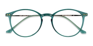 Emerald Green Amity -  Lightweight Plastic, Metal Eyeglasses
