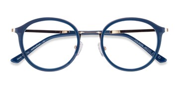 Navy Colman -  Acetate, Metal Eyeglasses