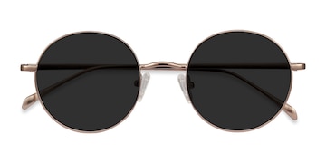 Rose Gold Sun Synapse -  Metal Sunglasses