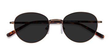Bronze Span -  Acetate, Metal Sunglasses