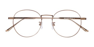 Bronze Geometry -  Lightweight Titanium Eyeglasses
