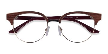 Gold Burgundy Wilderness -  Classic Acetate Eyeglasses