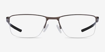 Satin Pewter Frame Eyeglasses 