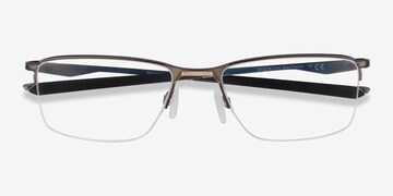 Satin Pewter Frame Eyeglasses 