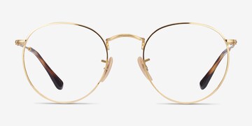 ray ban eyeglasses gold frame