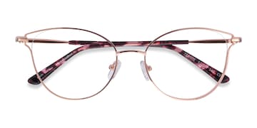 monture lunette or rose