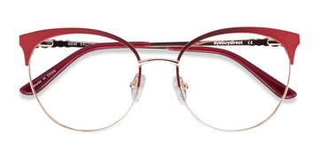 monture lunette femme rouge
