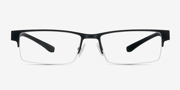Macon Black Metal Eyeglass Frames