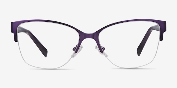 Feline Purple Acetate-metal Eyeglass Frames