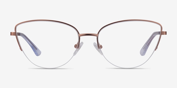 Star Rose Gold Métal Montures de Lunette de vue