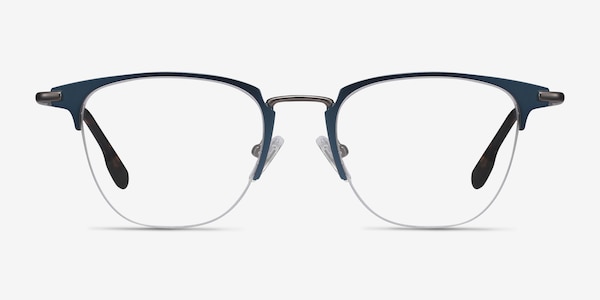 Wings Blue Metal Eyeglass Frames