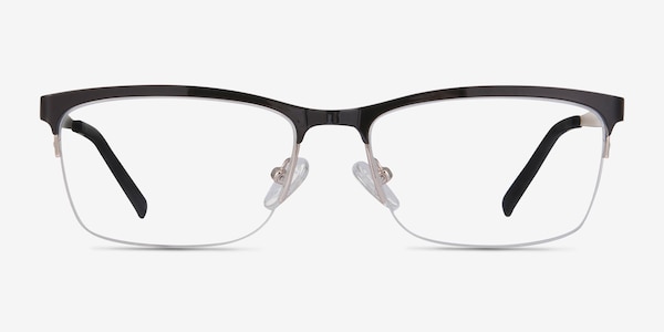 Rally Black Metal Eyeglass Frames