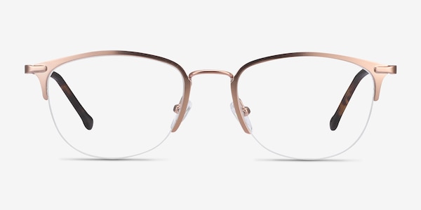 Elise Rose Gold Métal Montures de Lunette de vue