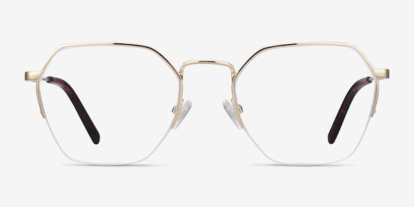Cruz Gold Metal Eyeglass Frames