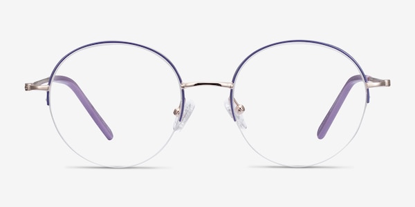 Takashi Purple & Gold Metal Eyeglass Frames