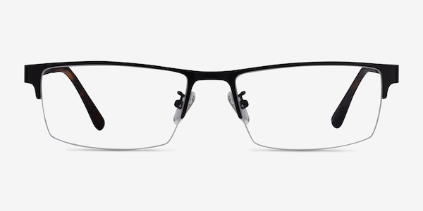 Travis Black Metal Eyeglass Frames