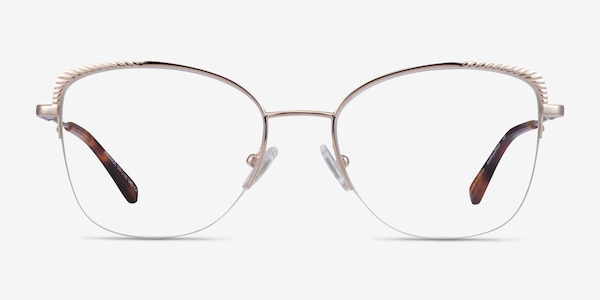Amande Gold Metal Eyeglass Frames