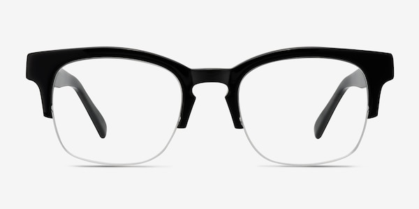 Luxe Black Acetate Eyeglass Frames