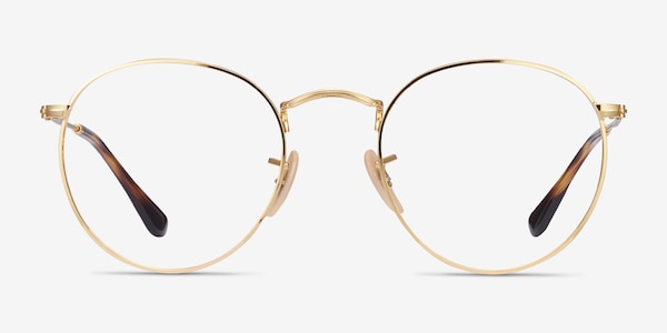 Ray-Ban RB3447V Gold Metal Eyeglass Frames
