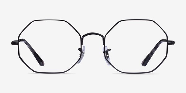 Ray-Ban Octagon Black Metal Eyeglass Frames