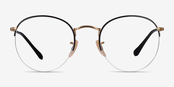 Ray-Ban RB3947V Black Gold Metal Eyeglass Frames