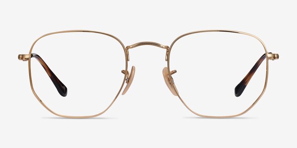 Ray-Ban RB6448 Gold Metal Eyeglass Frames
