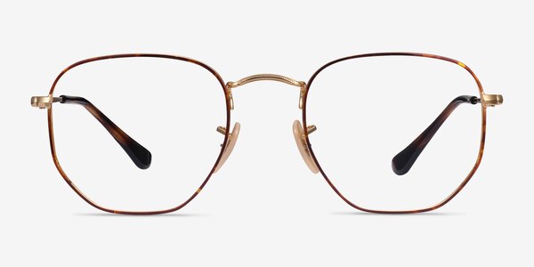 Ray-Ban RB6448 Tortoise Gold Metal Eyeglass Frames