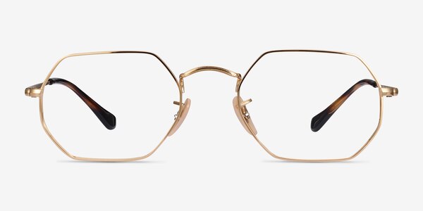 Ray-Ban RB6456 Gold Metal Eyeglass Frames