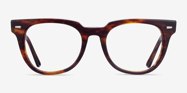 Ray-Ban Meteor Striped Tortoise Acetate Eyeglass Frames