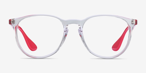 Ray-Ban RB7046 Clear Red Plastic Eyeglass Frames