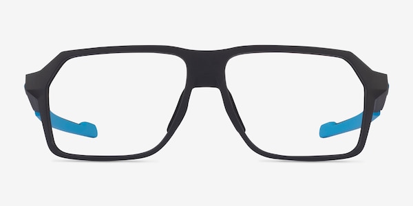 Oakley Bevel Black & Blue Plastic Eyeglass Frames
