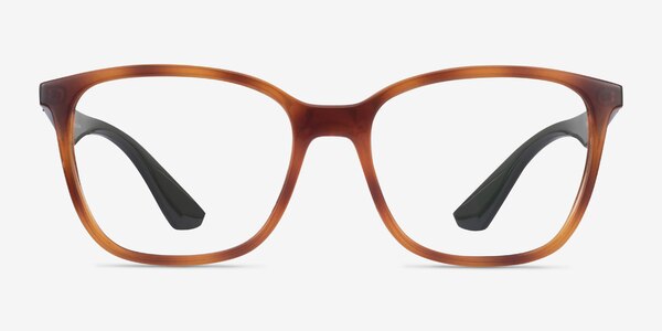 Ray-Ban RB7066 Tortoise & Green Plastic Eyeglass Frames