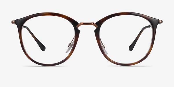 Ray-Ban RB7140 Tortoise Bronze Plastic-metal Eyeglass Frames