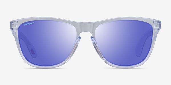 Oakley Frogskins Polished Clear Plastic Sunglass Frames