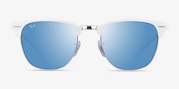 Ray-Ban RB3716 White On Silver Acetate Sunglass Frames