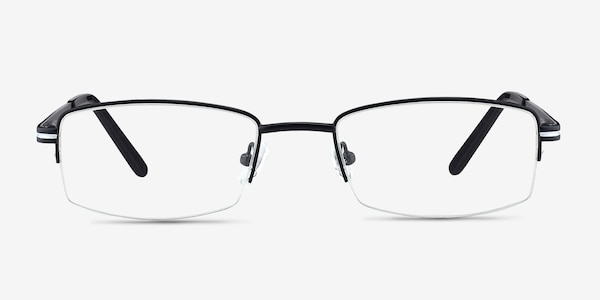 Brian Black Metal Eyeglass Frames