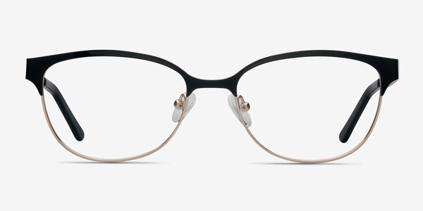 Sapphire Black Golden Métal Montures de Lunette de vue