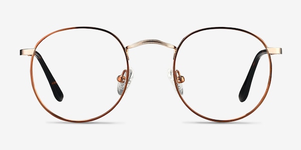 Daydream Brown Golden Métal Montures de Lunette de vue