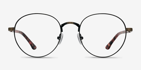 Fitzgerald Matte Black and Tortoise Metal Eyeglass Frames