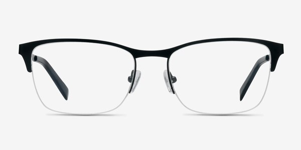 Time Black Metal Eyeglass Frames