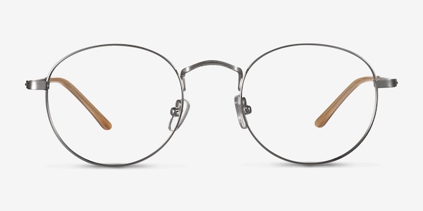 Cupertino Silver Metal Eyeglass Frames