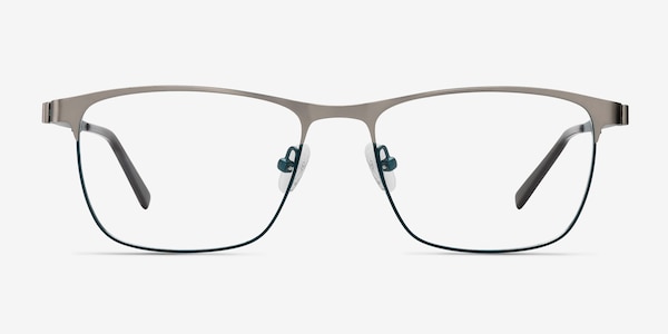 Pinion Gunmetal Metal Eyeglass Frames