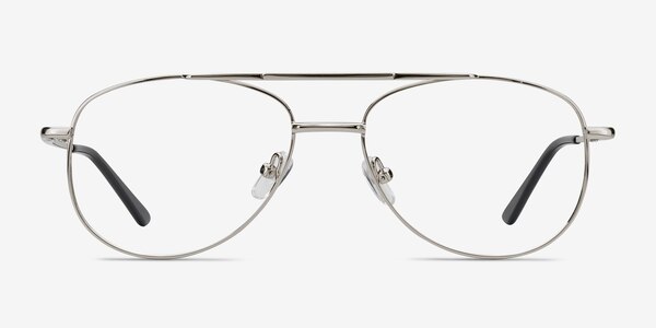 Tasker Silver Metal Eyeglass Frames