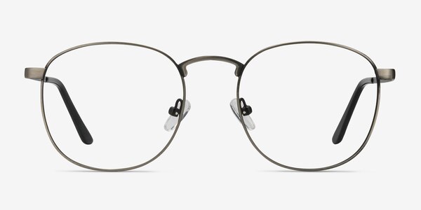 St Michel Gunmetal Metal Eyeglass Frames