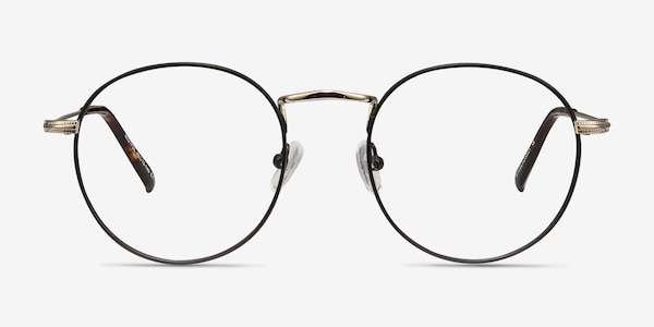 Wistful Black Metal Eyeglass Frames
