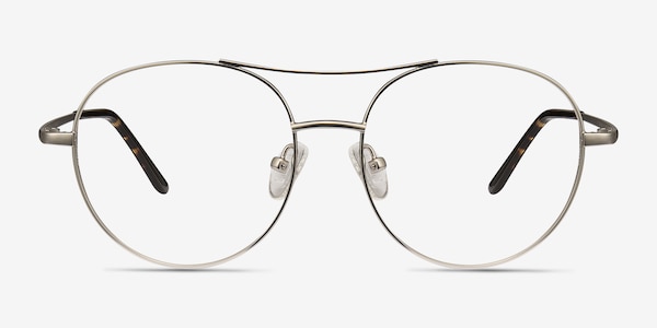 Cassini Silver Metal Eyeglass Frames