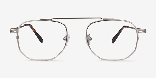 Cordon Matte Silver Metal Eyeglass Frames