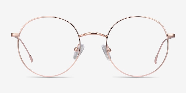 Dapper Rose Gold Métal Montures de Lunette de vue