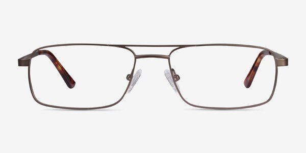 Maverick Brown Metal Eyeglass Frames