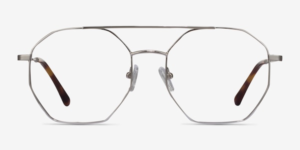 Eight Silver Metal Eyeglass Frames